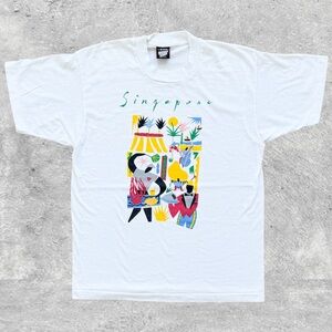 Singapore Vtg 1990s Screen Stars Tourist T-Shirt Men’s Size (L fits M)